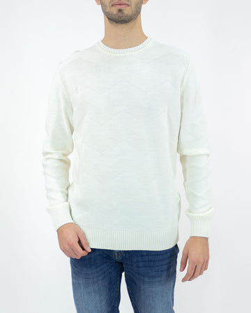 Maglia lana merinos diagonali
