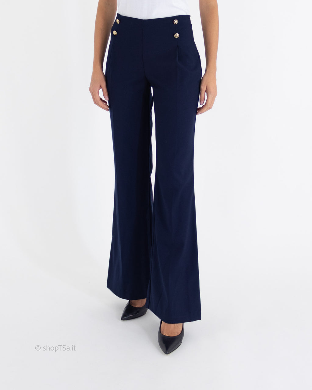 Pantalone bottoni dorati - Angysix - shopTSa