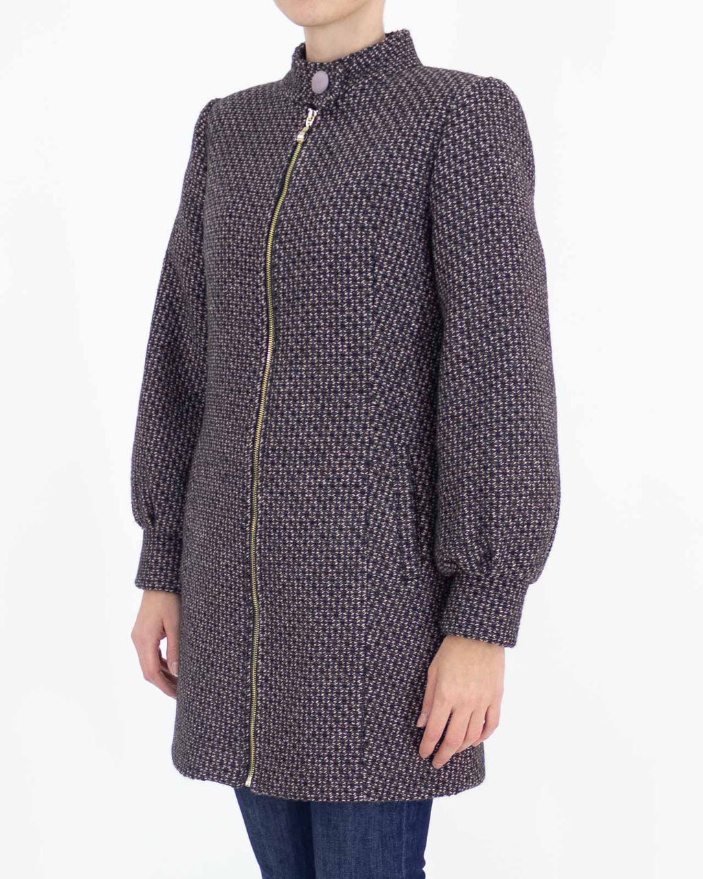 Cappotto in lana con zip - Angysix - shopTSa