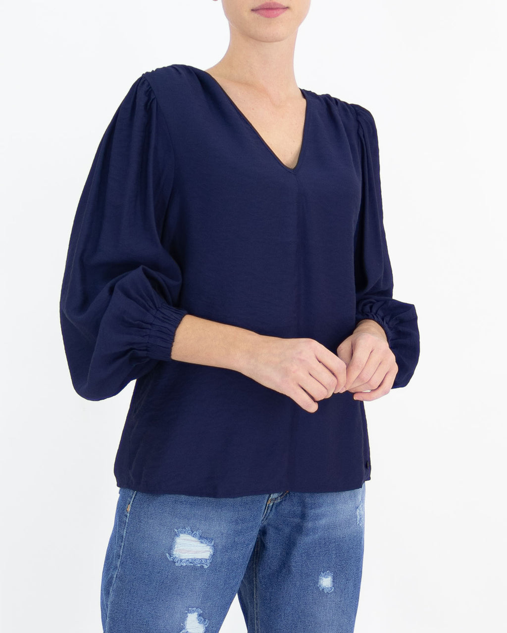 Camicia in viscosa scollo V - NÜMPH - Numph - shopTSa