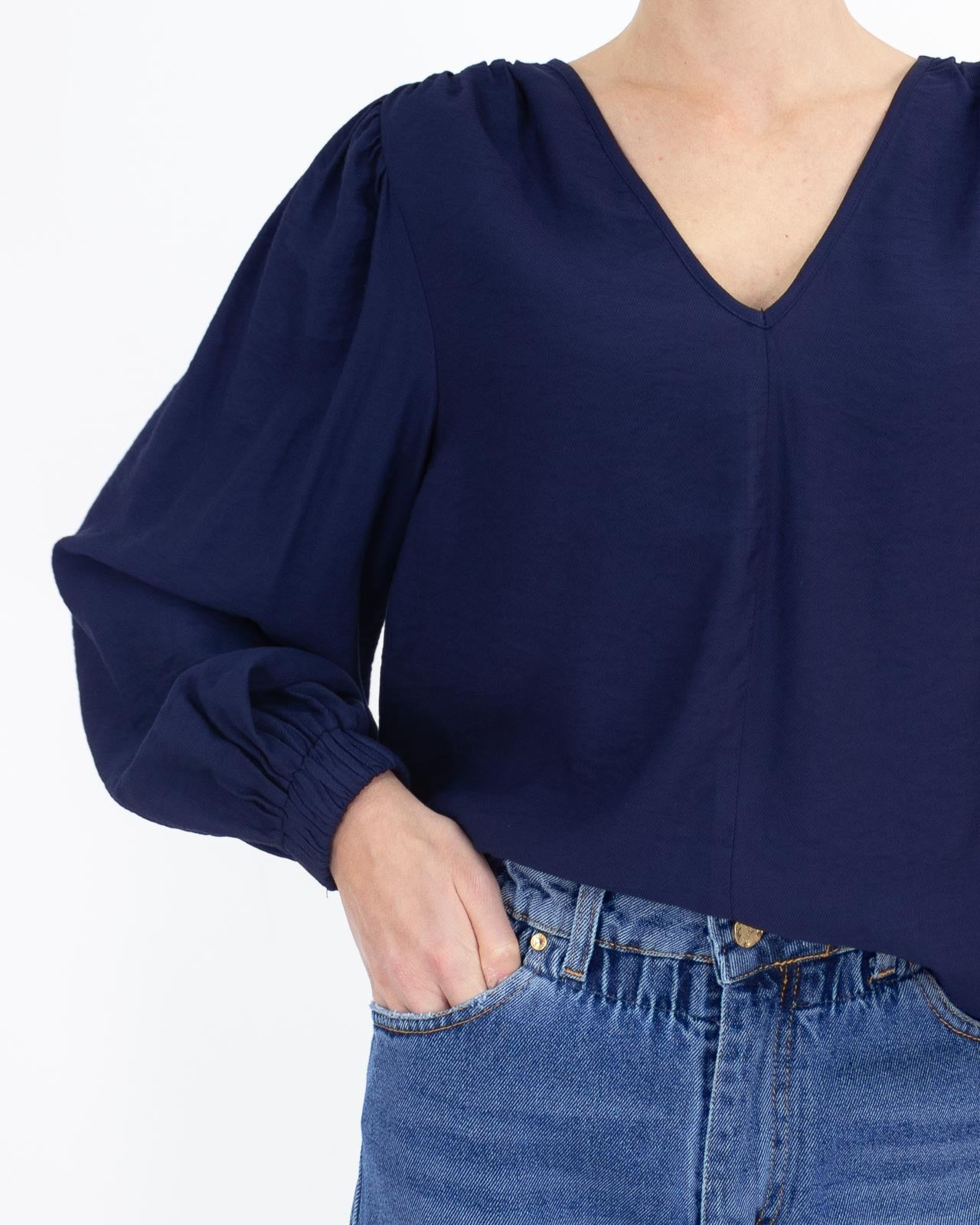 Camicia in viscosa scollo V - NÜMPH - Numph - shopTSa