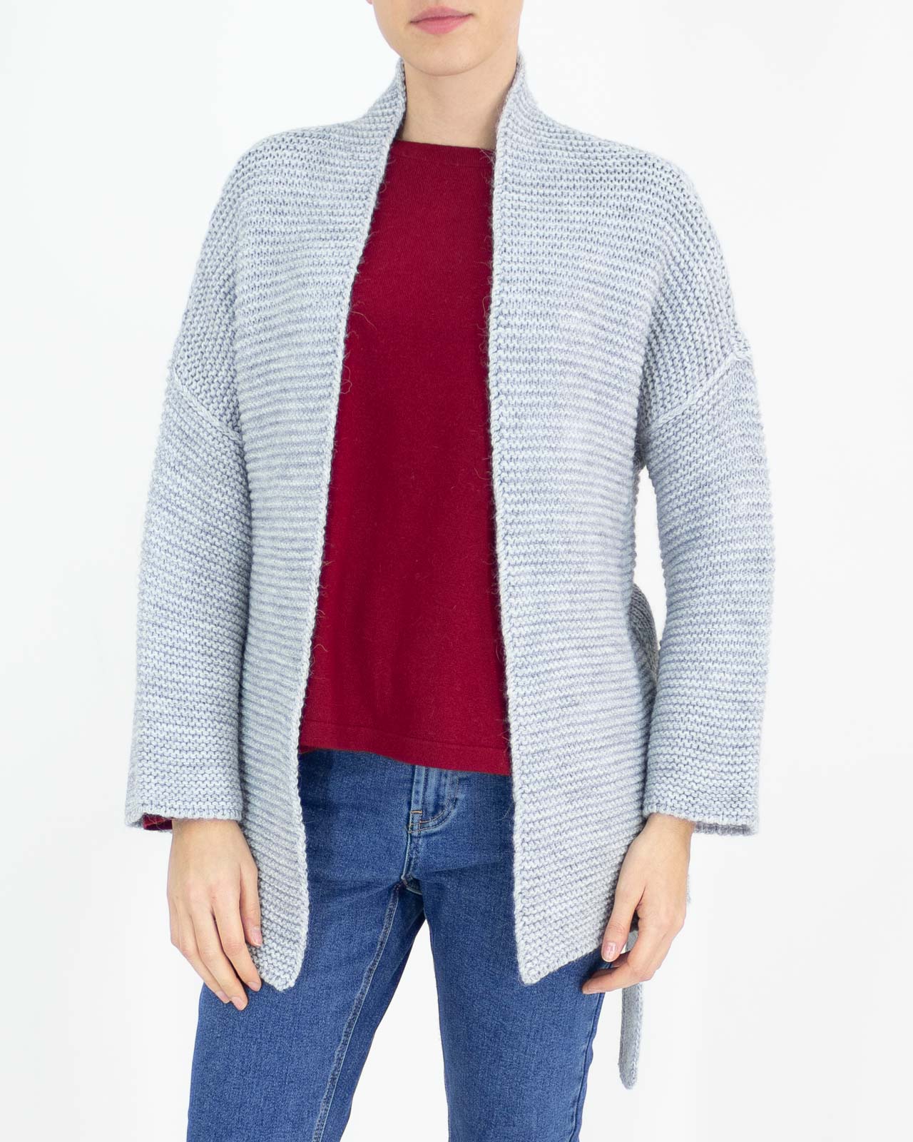 Cardigan in lana con cintura - Flash - shopTSa