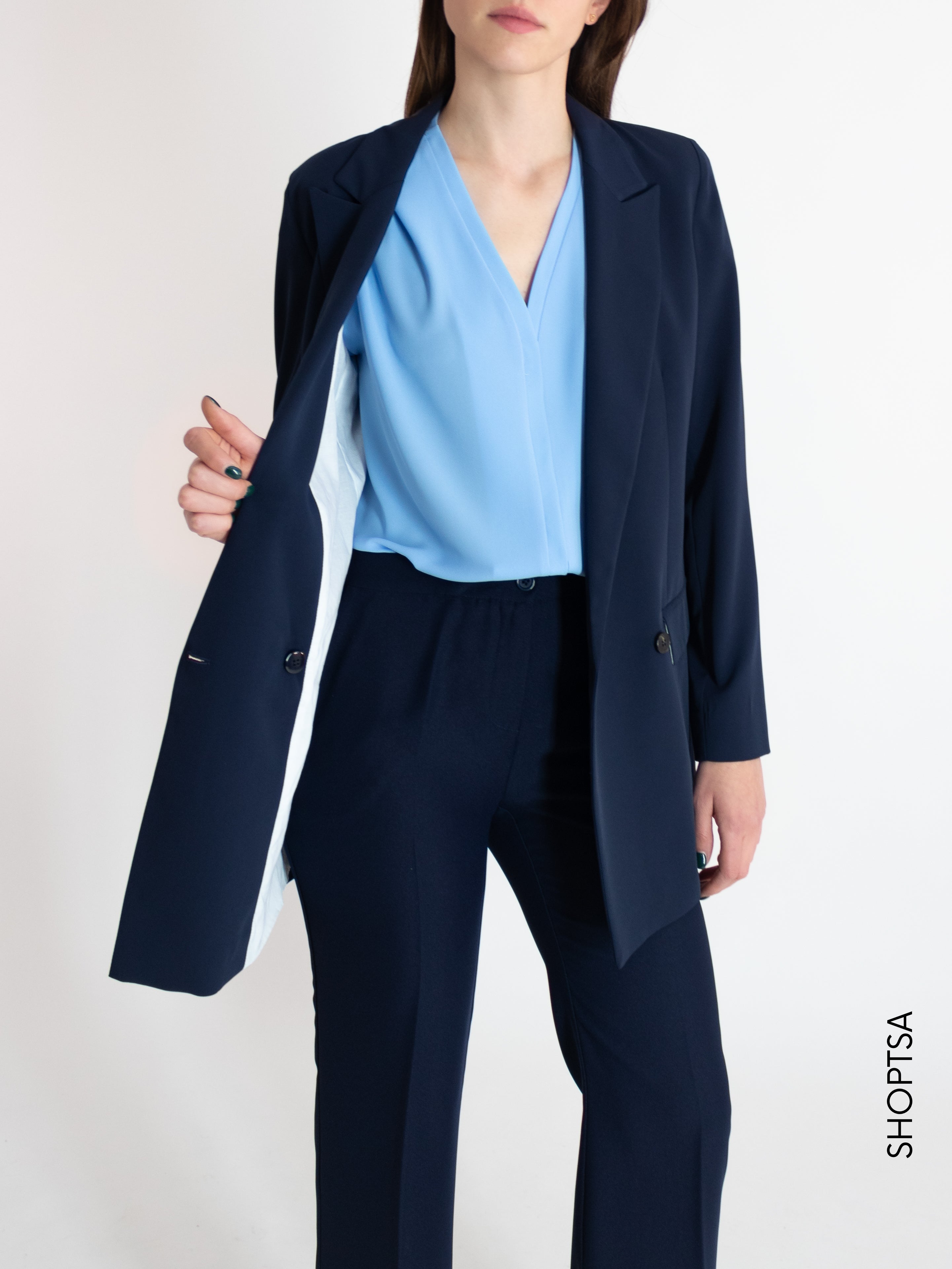 Fluid fabric jacket - EMME Marella