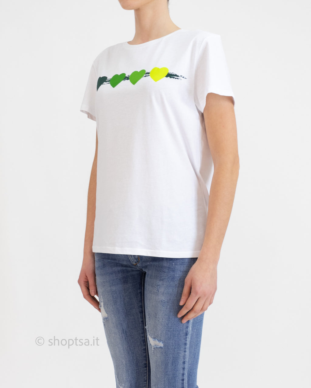 T-shirt cuori verdi - EMME Marella - Emme Marella - shopTSa