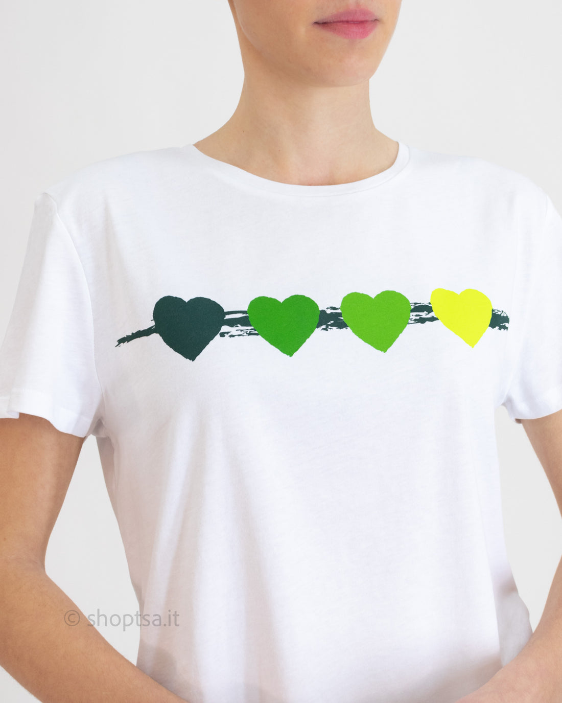 T-shirt cuori verdi - EMME Marella