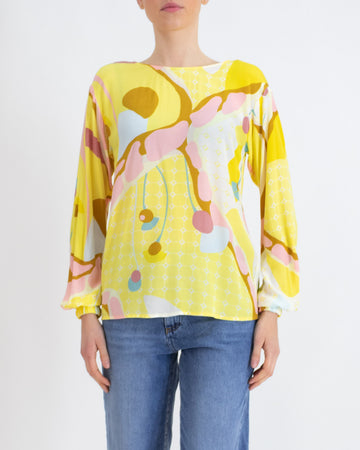 Blusa in viscosa fantasia - NÜMPH