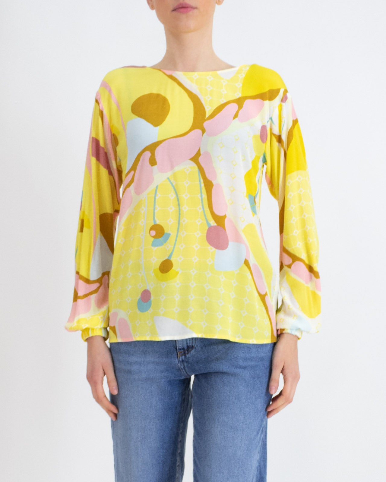 Blusa in viscosa fantasia - NÜMPH - Numph - shopTSa