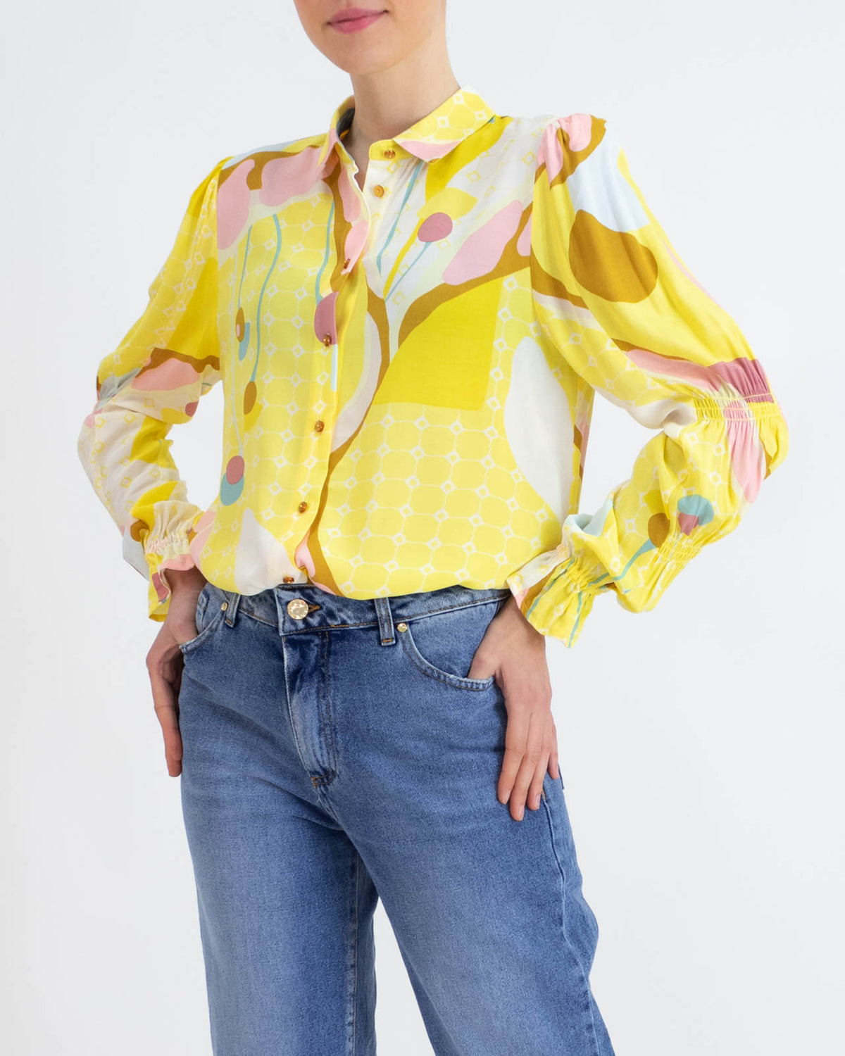 Camicia in viscosa fantasia - NÜMPH - Numph - shopTSa