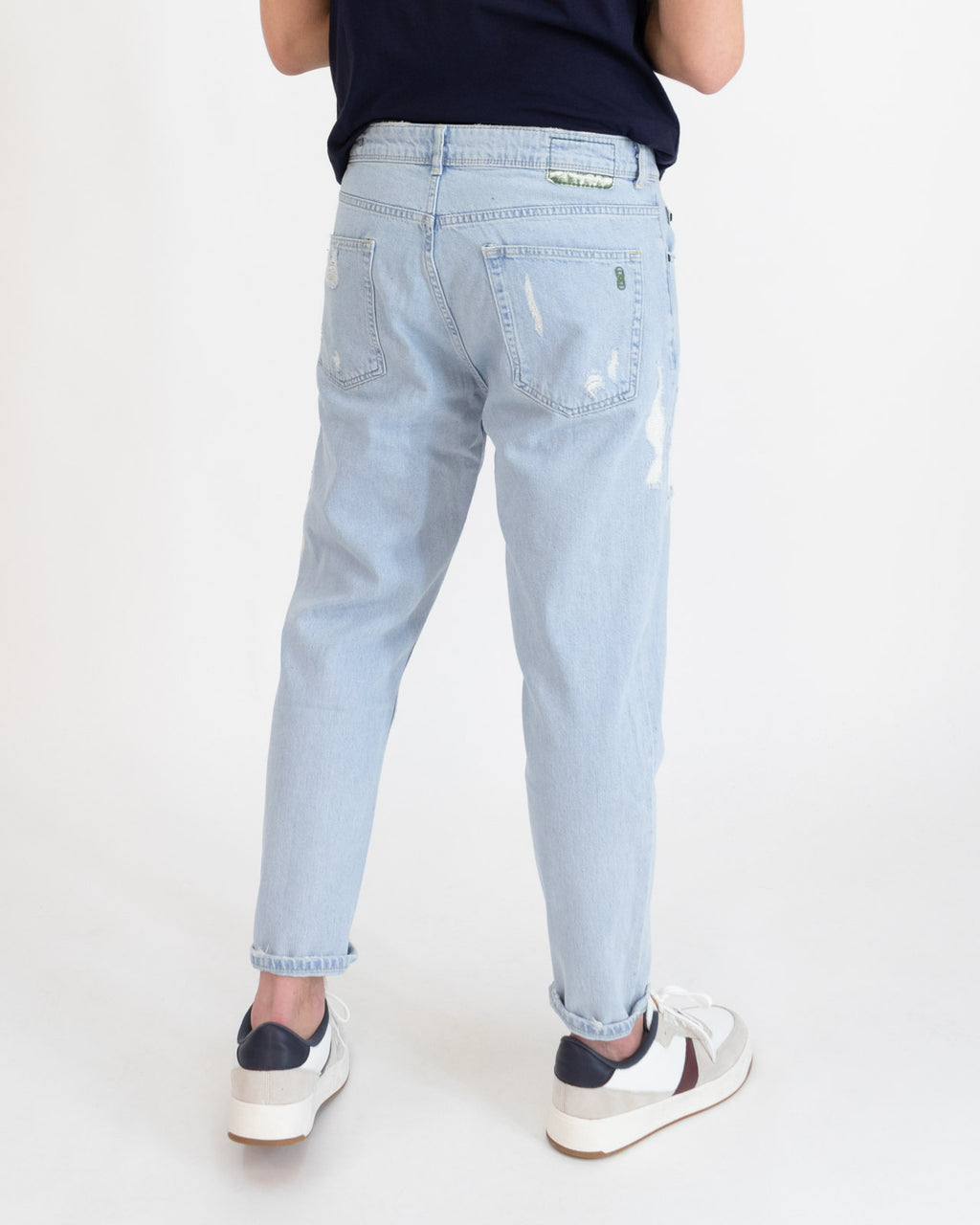 Jeans cropped fit rotture - PGrax - P.grax - shopTSa