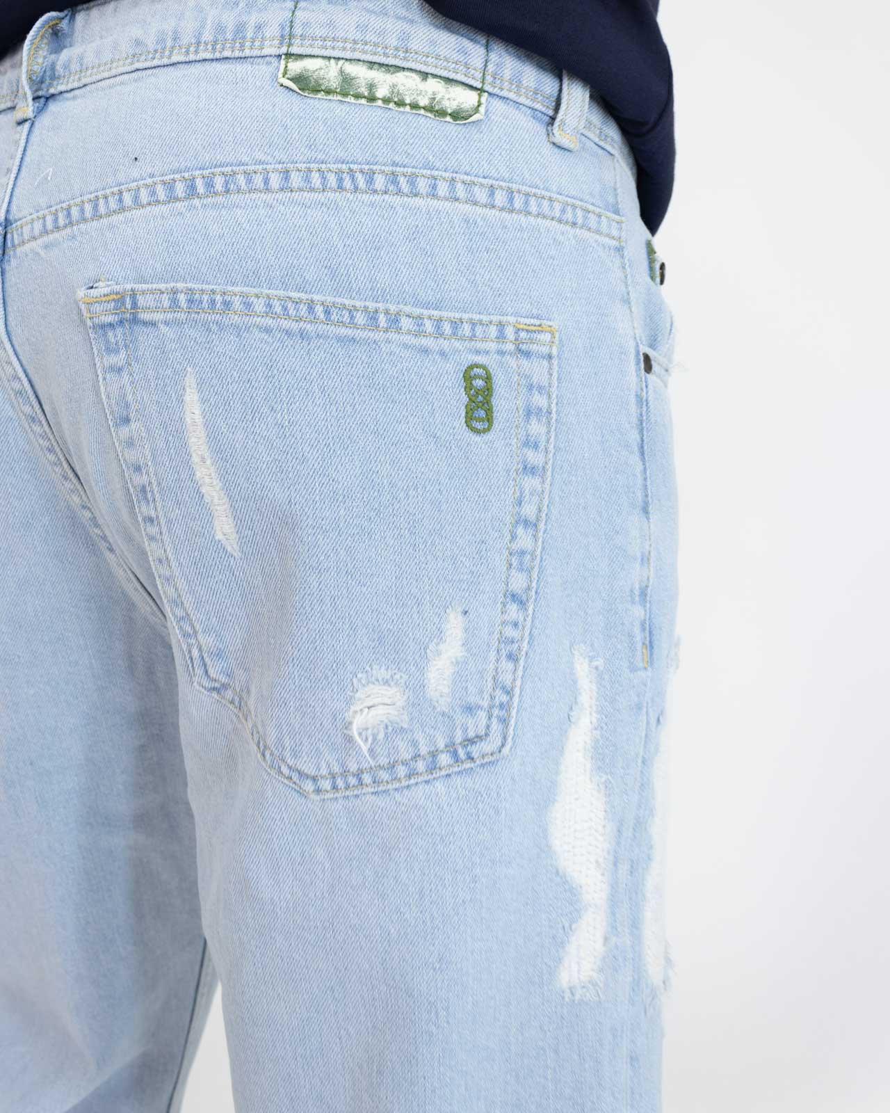 Jeans cropped fit rotture - PGrax - P.grax - shopTSa