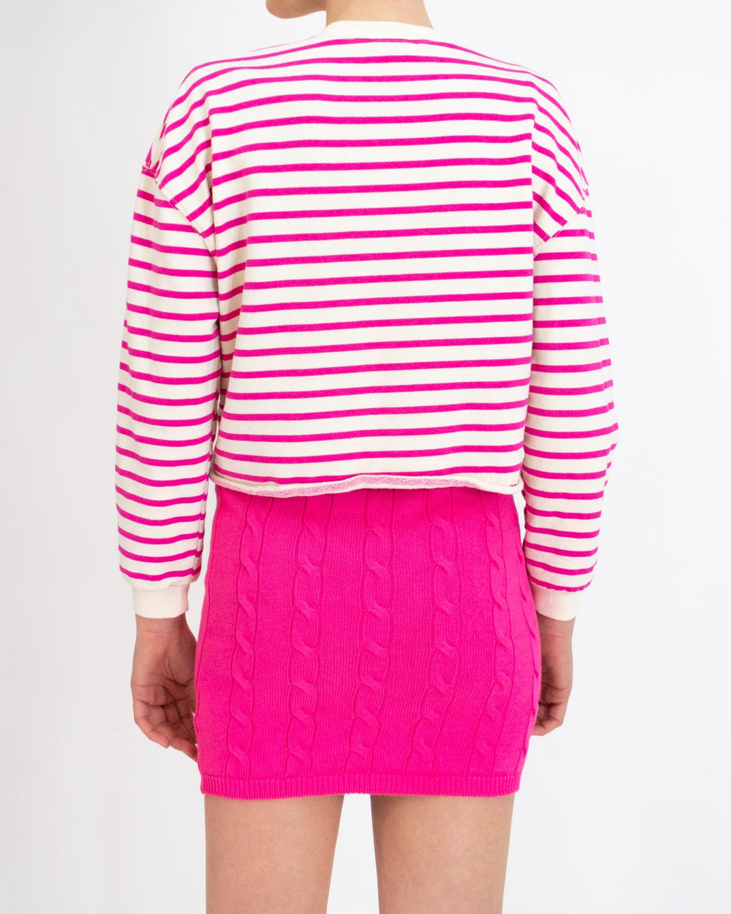 Felpa a righe crop - Vicolo - shopTSa