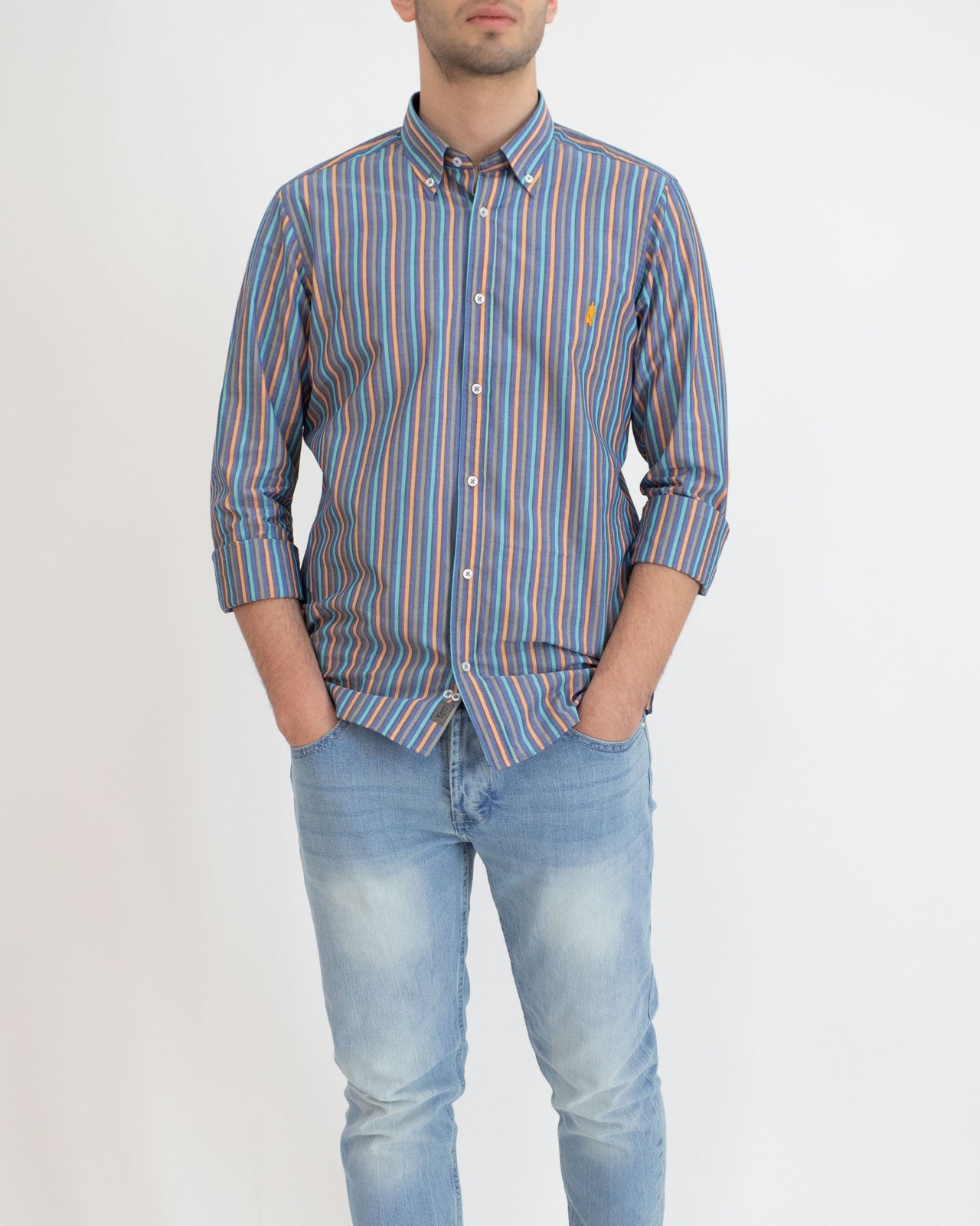 Multi-stripe cotton shirt - MClassics
