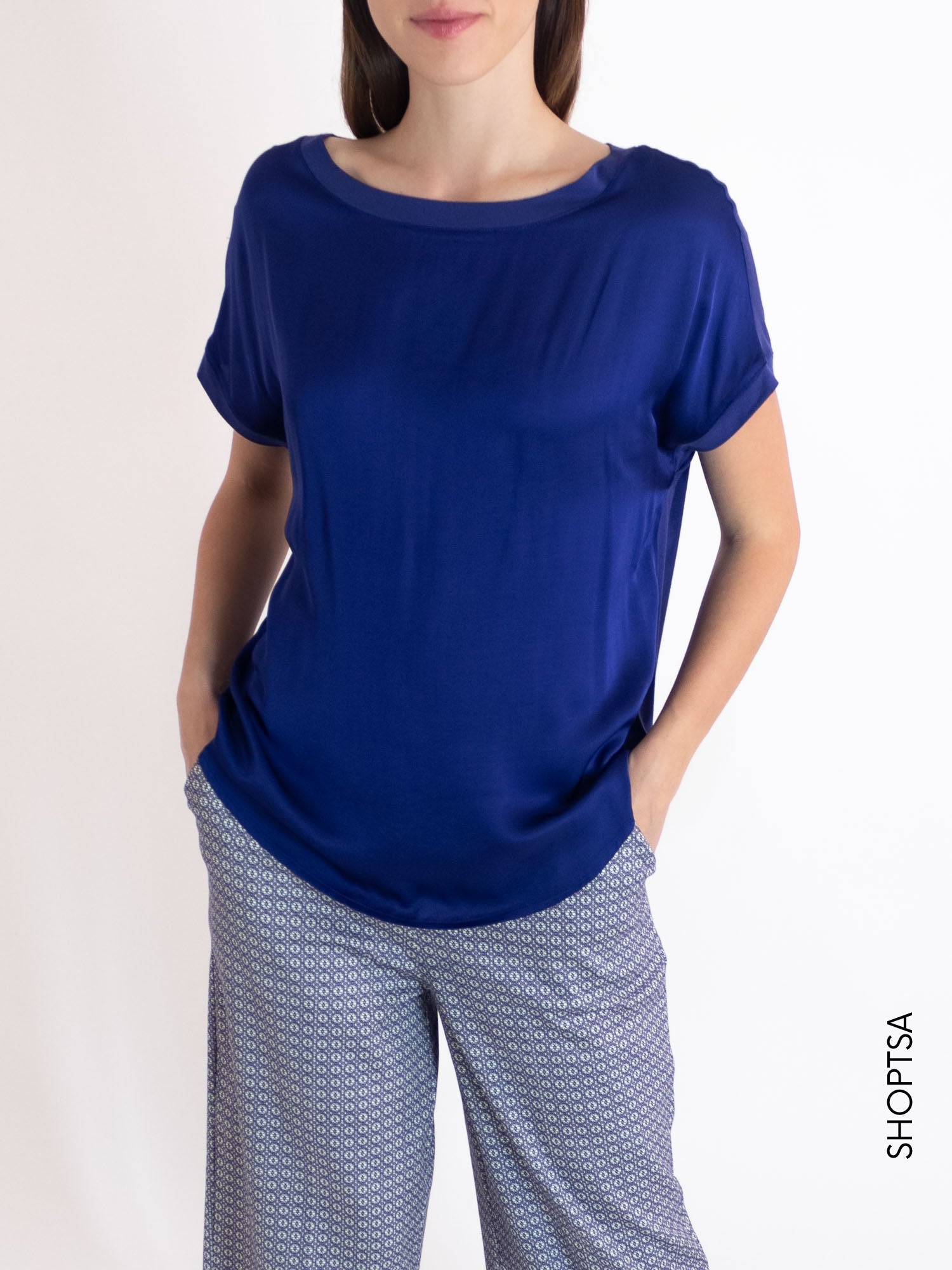 Viscose satin T-shirt D338T7 - RAGNO