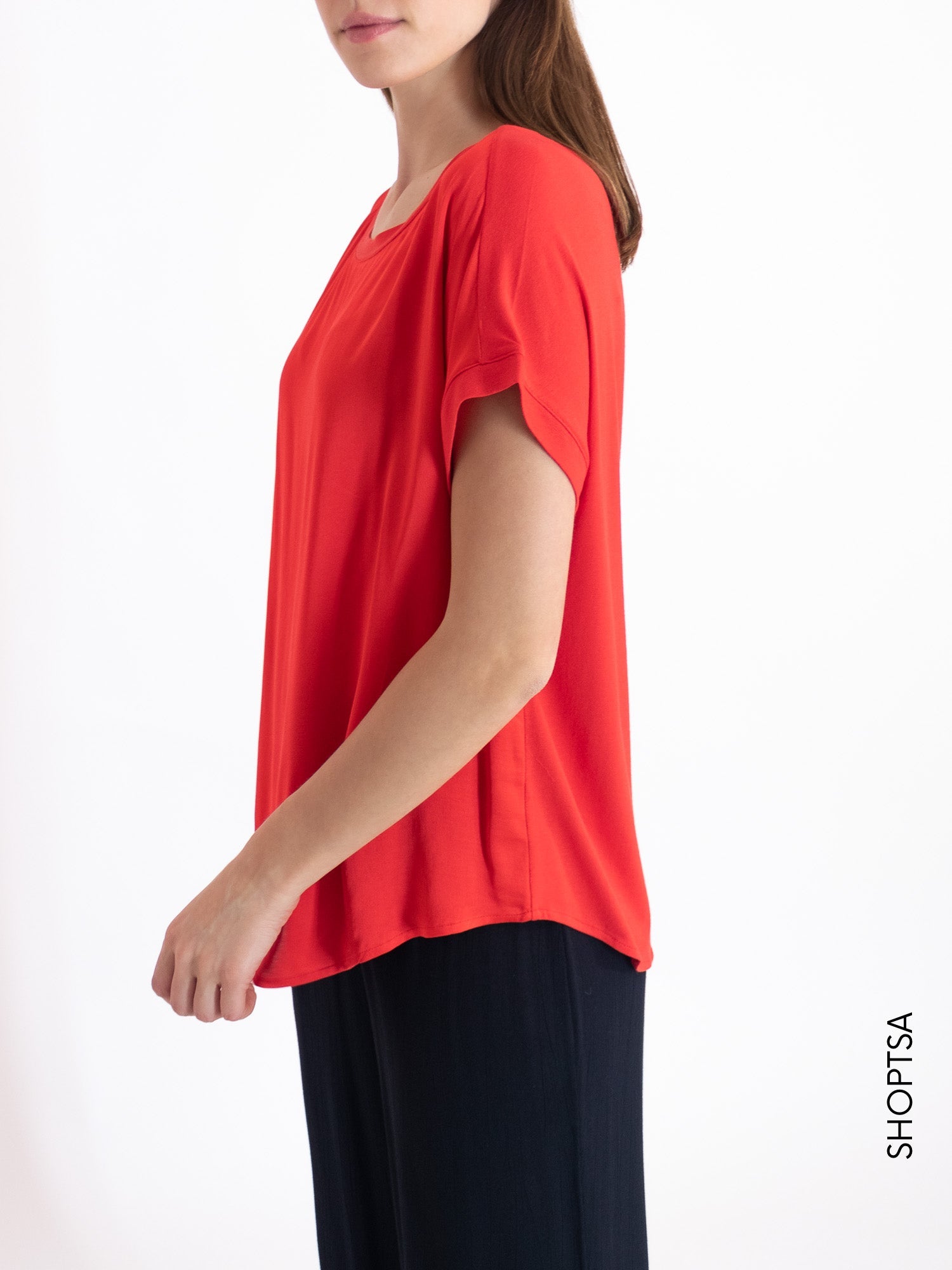 Viscose satin T-shirt D338T7 - RAGNO