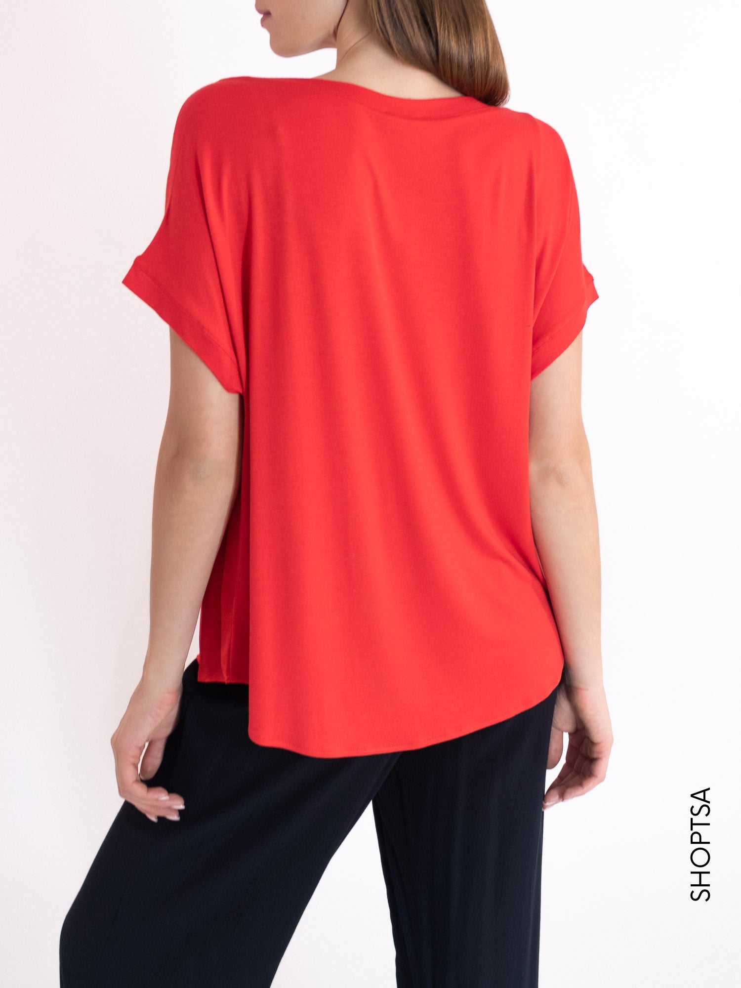 Viscose satin T-shirt D338T7 - RAGNO