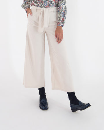 Pantalone cropped velluto