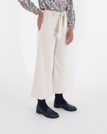 Pantalone cropped velluto