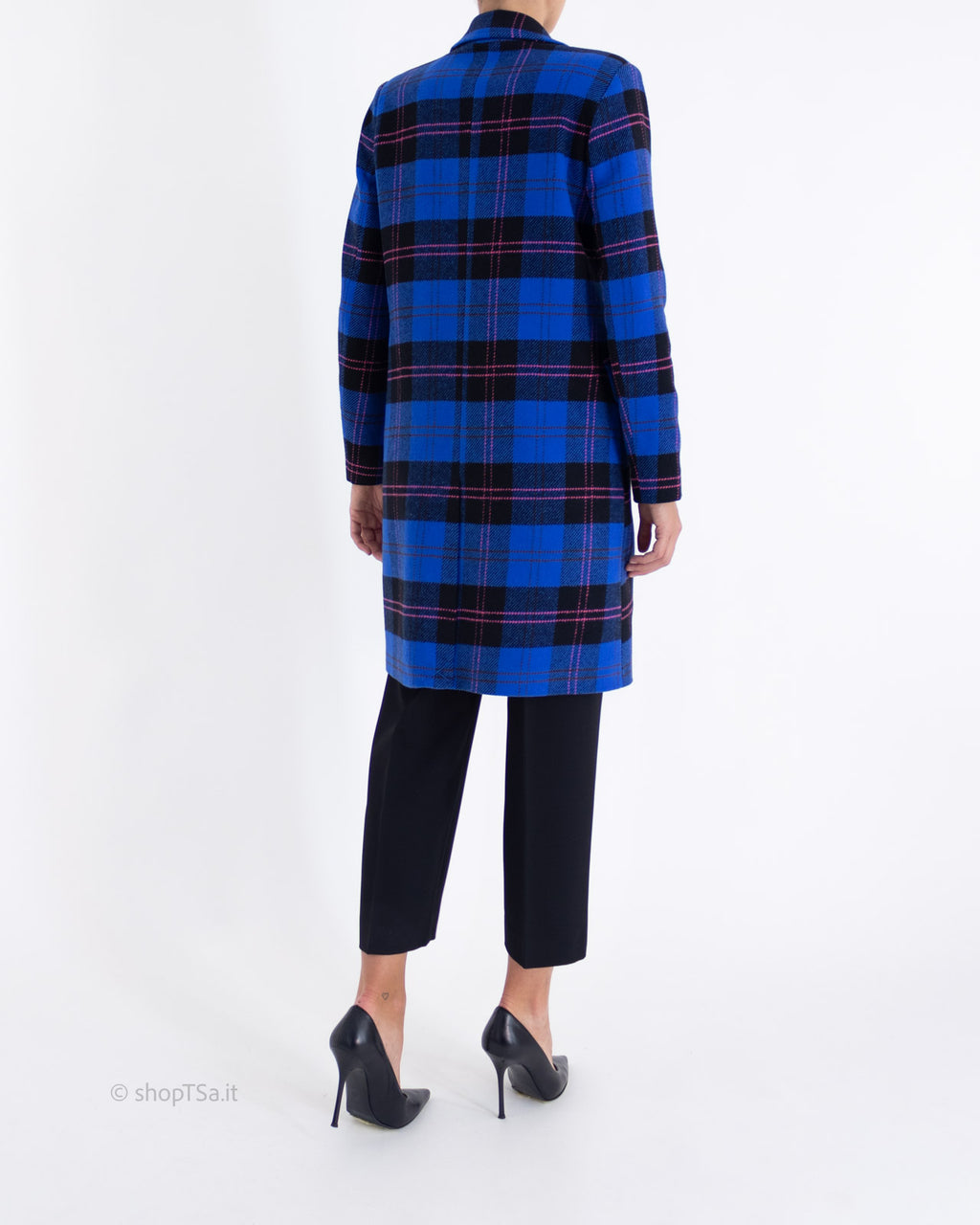 Cappotto bluette quadri - Gaudì - shopTSa