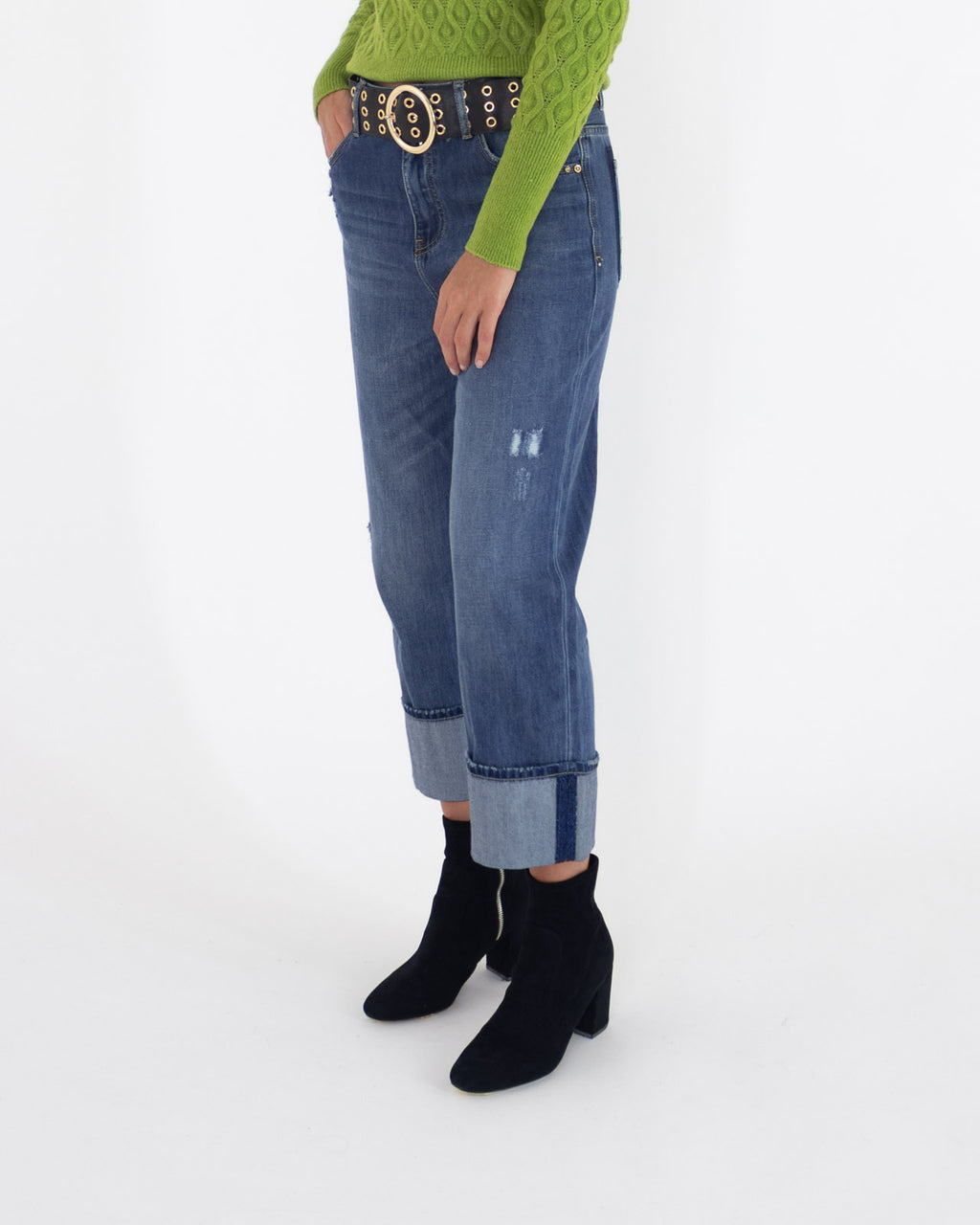 Jeans slouchy risvolto - GaudÌ - Gaudì - shopTSa