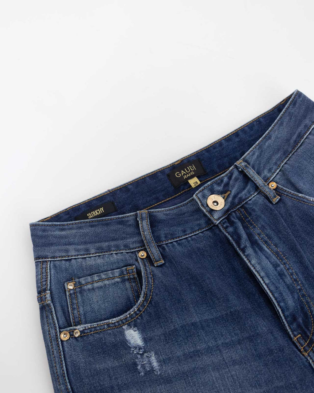Jeans slouchy risvolto - GaudÌ - Gaudì - shopTSa