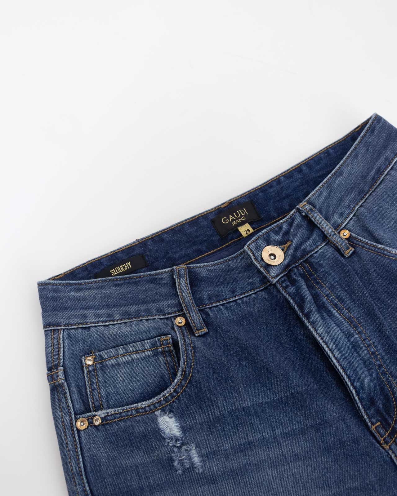 Jeans slouchy risvolto - GaudÌ - Gaudì - shopTSa