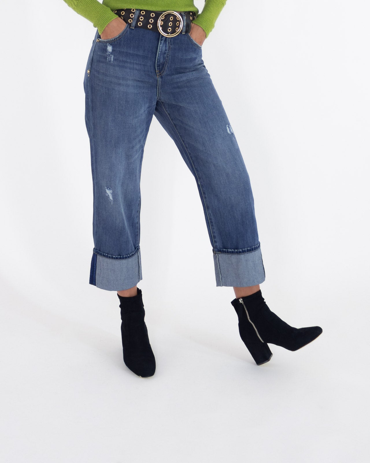 Jeans slouchy risvolto - GaudÌ - Gaudì - shopTSa