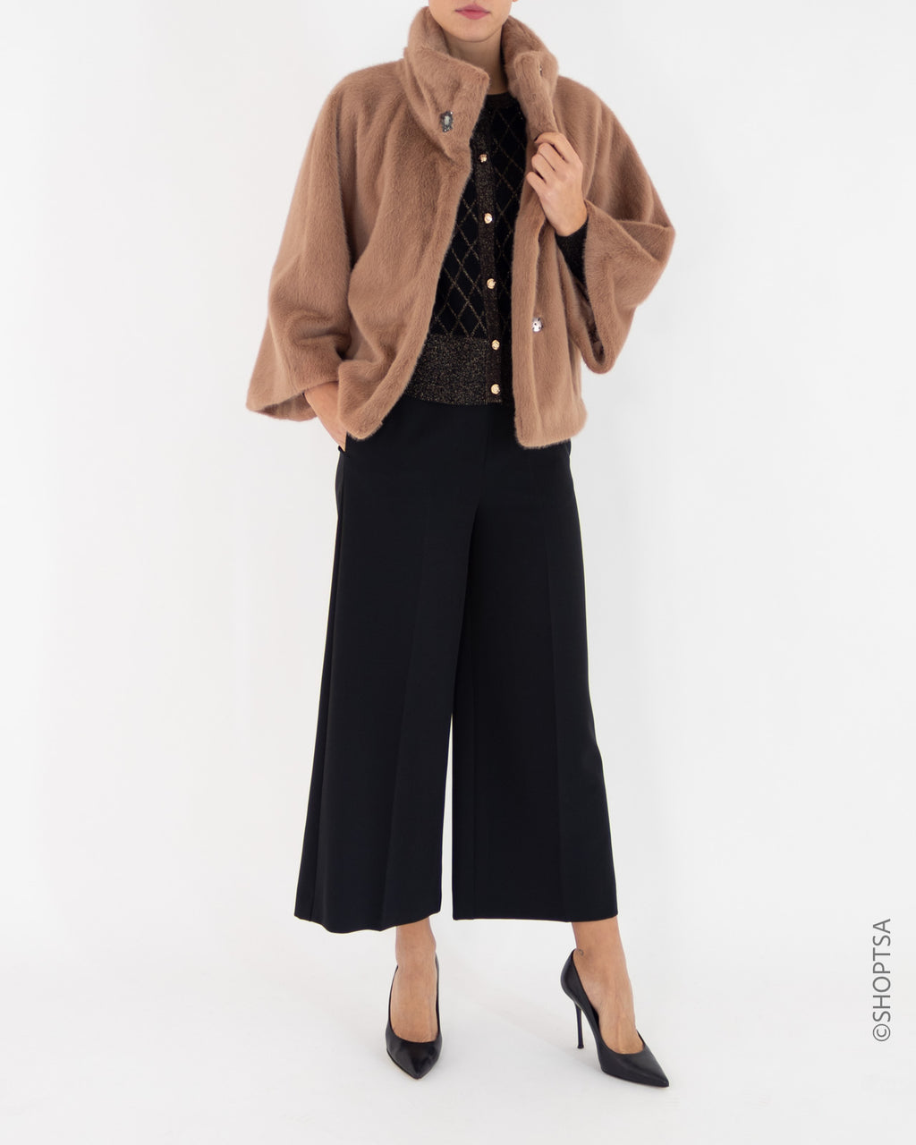 Pelliccia cipria corta - GAUDì - Gaudì - shopTSa