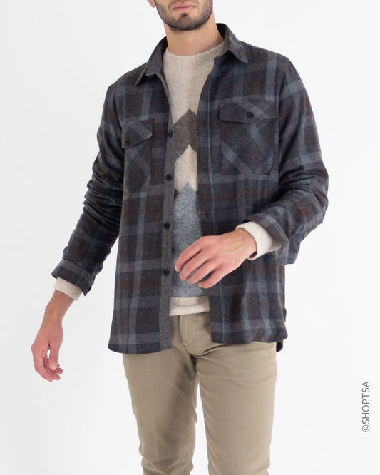 Camicia quadri grigio - SSEINSE