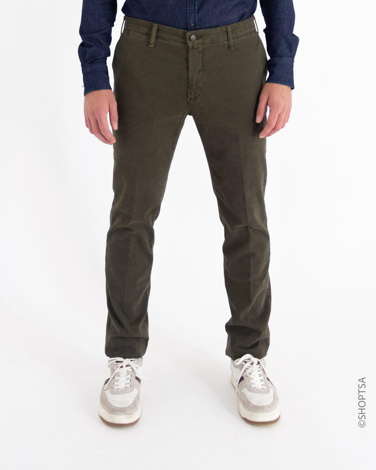 Pantalone verde scuro stampato - Mclassics - shopTSa