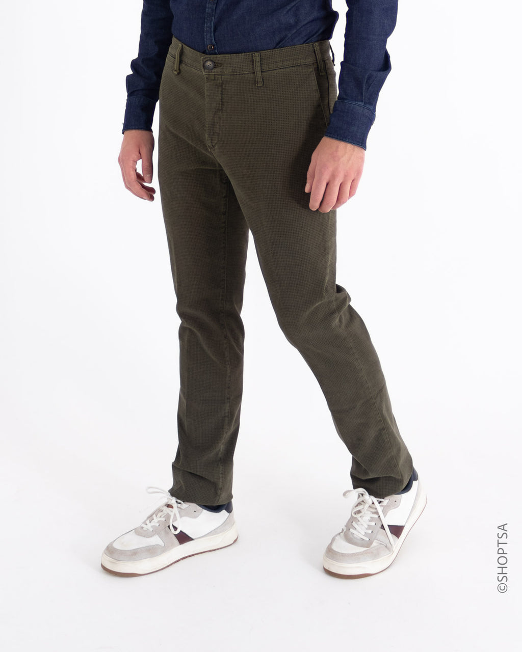 Pantalone verde scuro stampato - Mclassics - shopTSa