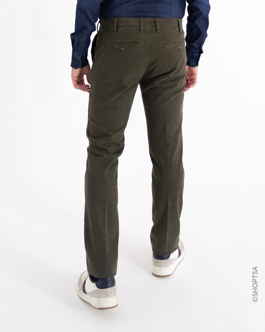 Pantalone verde scuro stampato - Mclassics - shopTSa