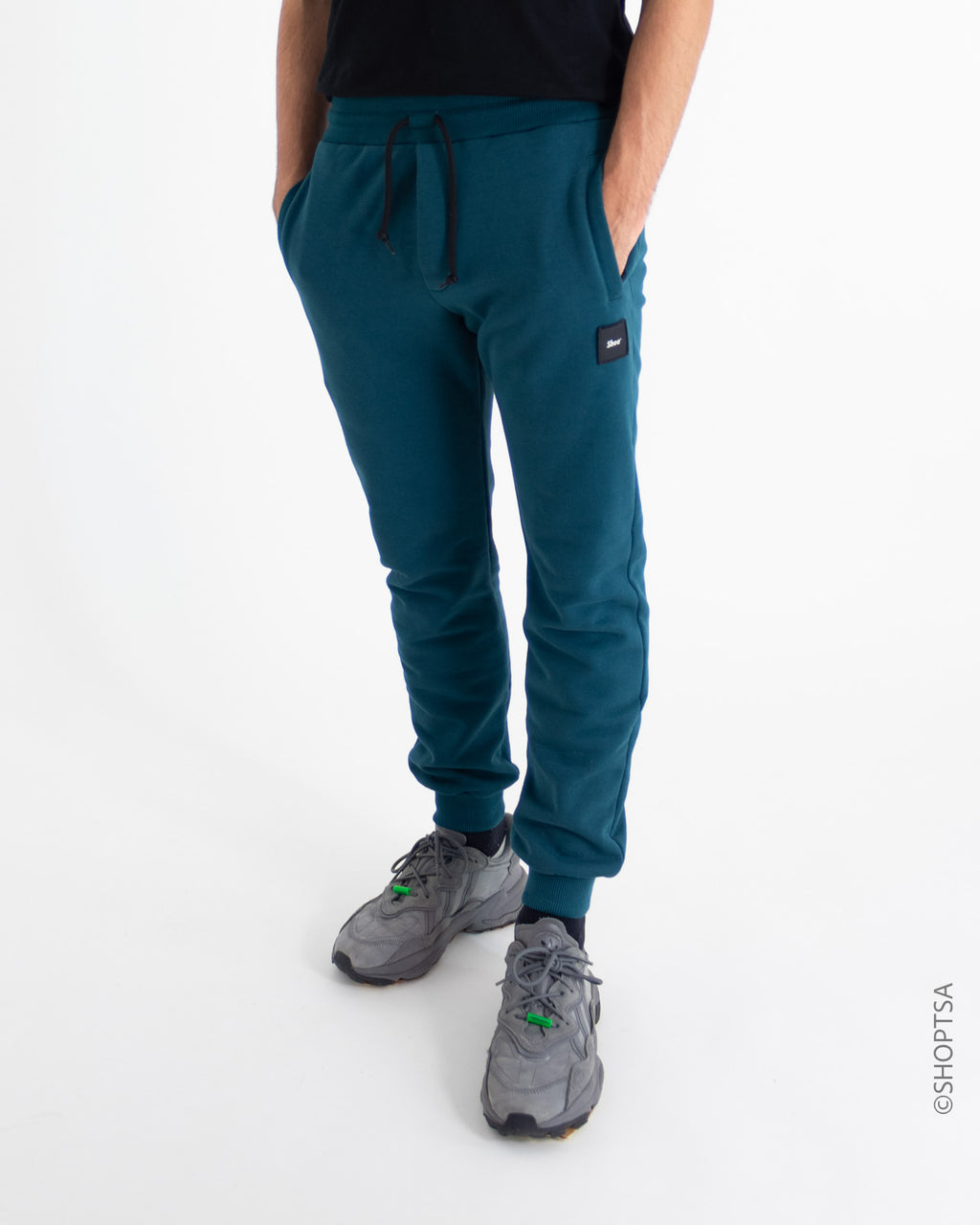 Pantalone in felpa petrolio SHOE - Shoe - shopTSa