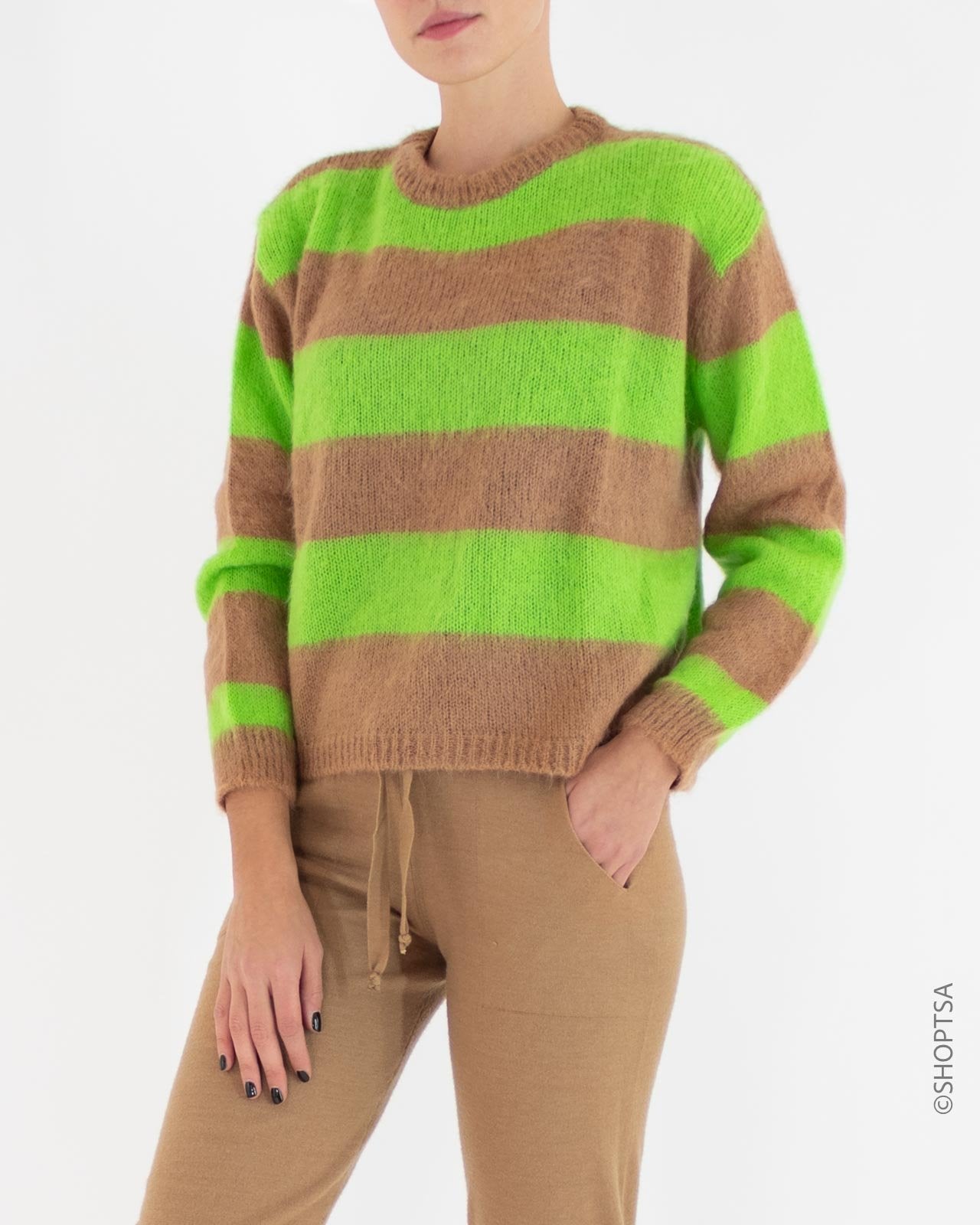 Striped mohair sweater - ViCOLO