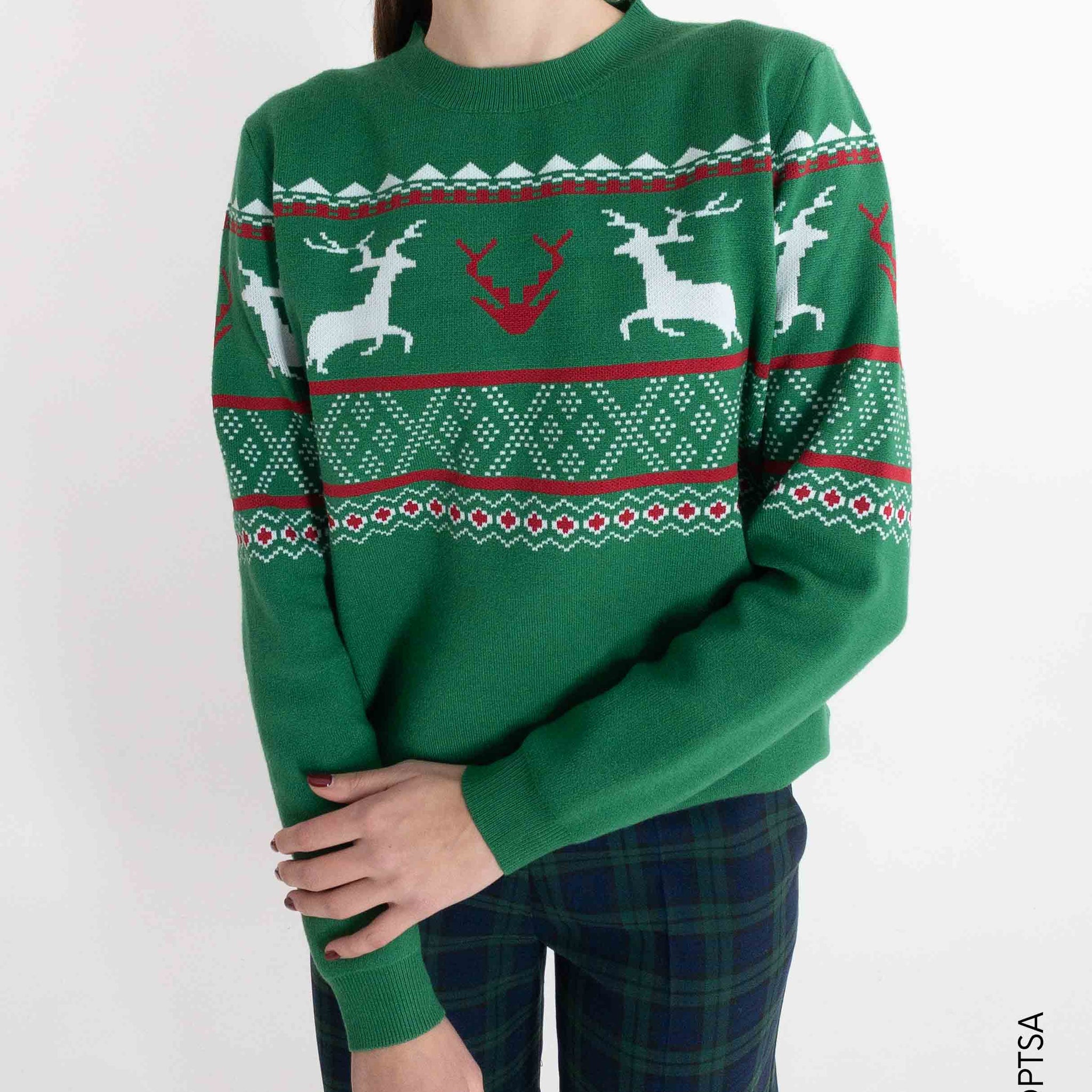 Maglione donna natale in viscosa con renna shopTSa