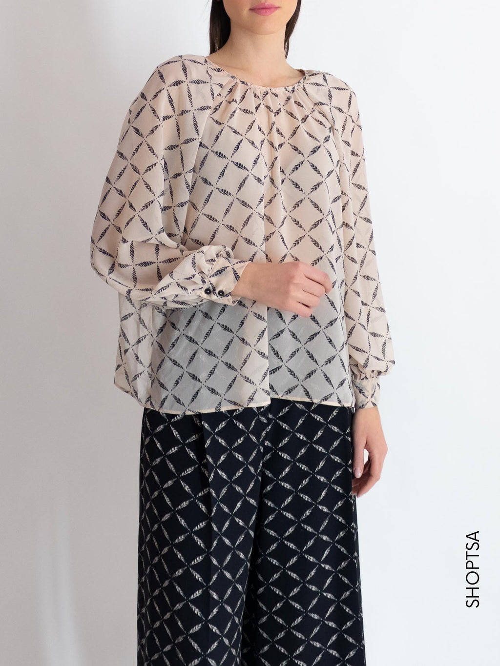 Blusa in georgette cipria - EMME Marella - Emme Marella - shopTSa