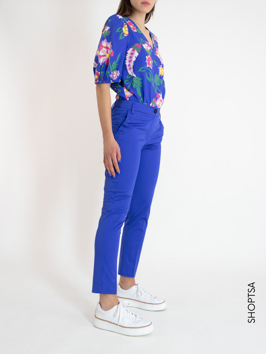 Pantalone cotone unito EDOTTO - Emme Marella - Emme Marella - shopTSa