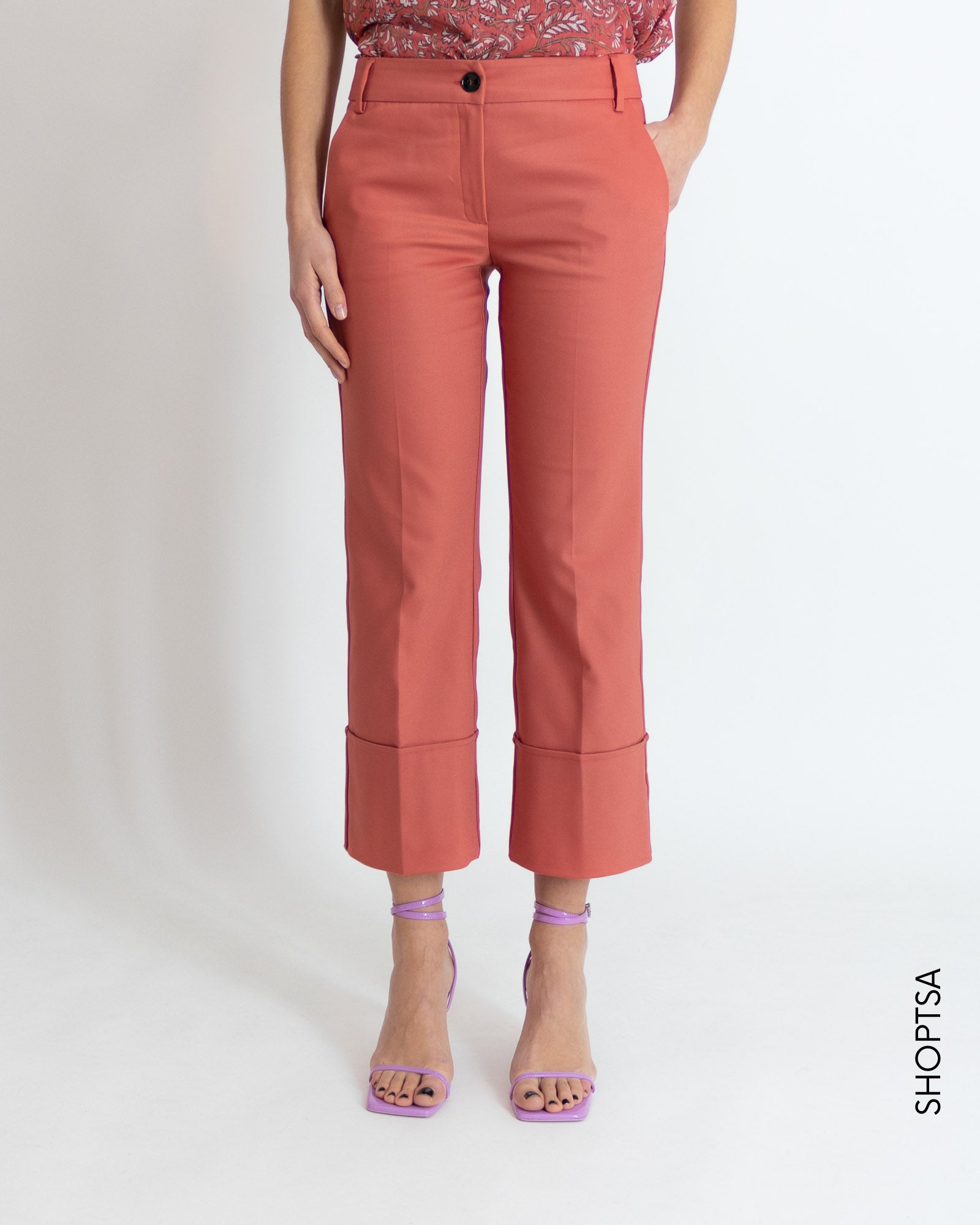 Straight cuffed trousers - EMME Marella