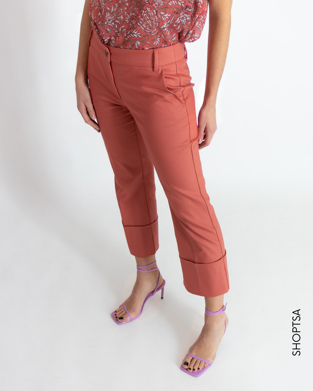 Straight cuffed trousers - EMME Marella