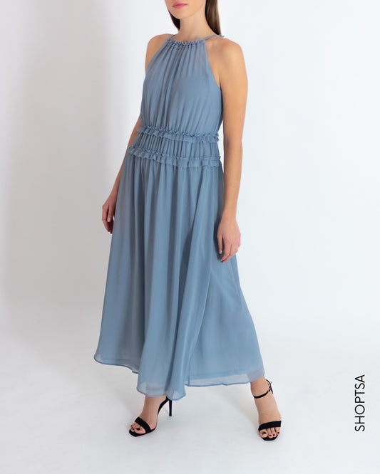 Vestito lungo azzurro - EMME Marella