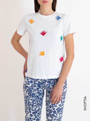 RAVEL embroidery t-shirt - Emme Marella