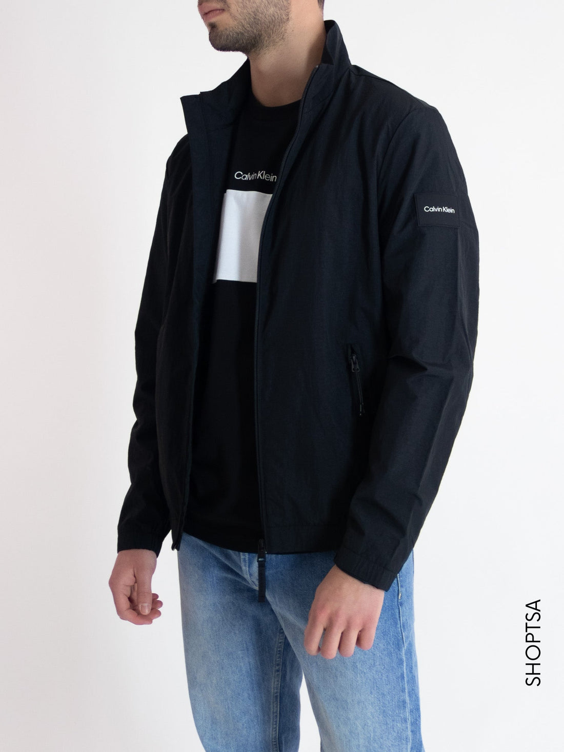 Nylon jacket with zip - Calvin Klein