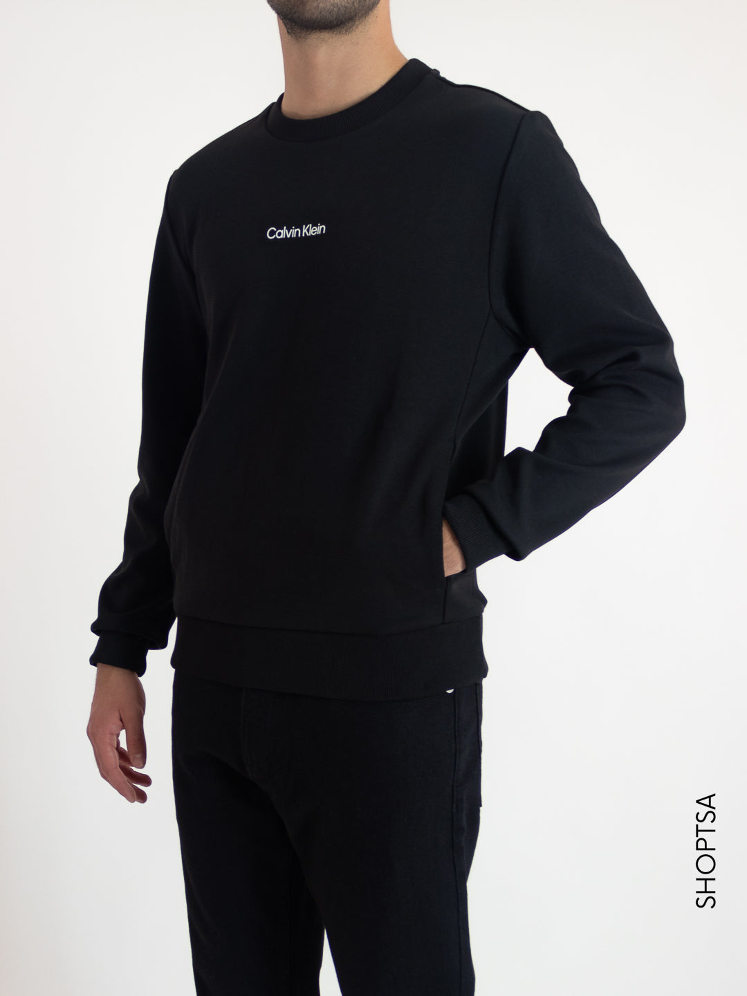 Black crewneck sweatshirt K10K109431 - CALVIN KLEIN