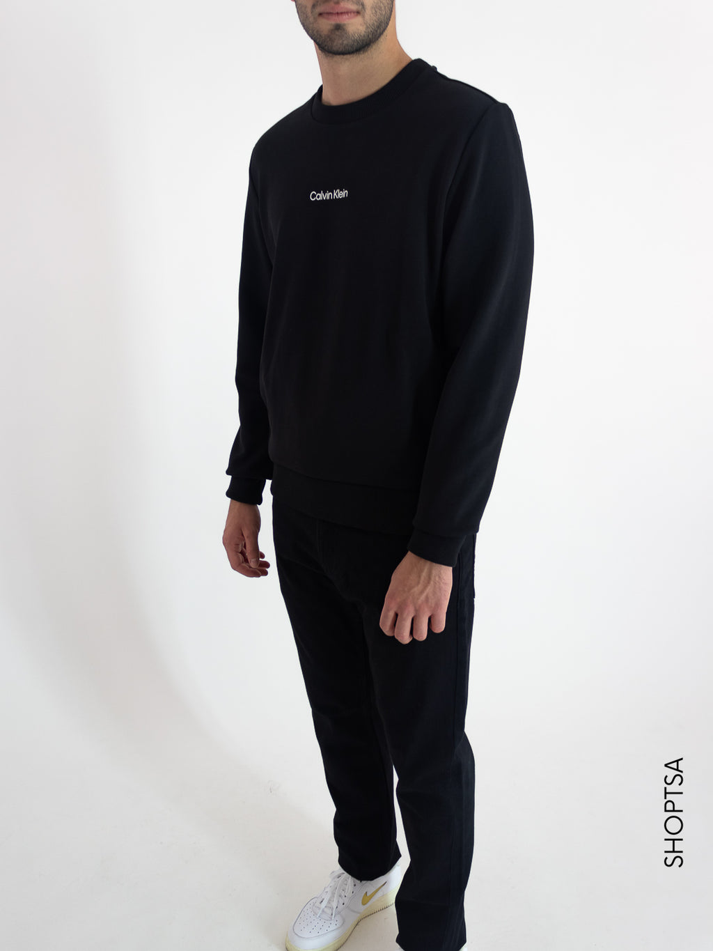 Black crewneck sweatshirt K10K109431 - CALVIN KLEIN