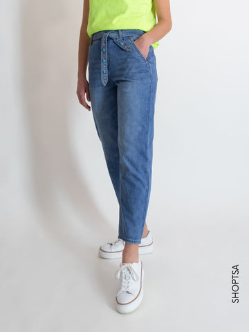 Slouchy jeans with sash - Gaudì