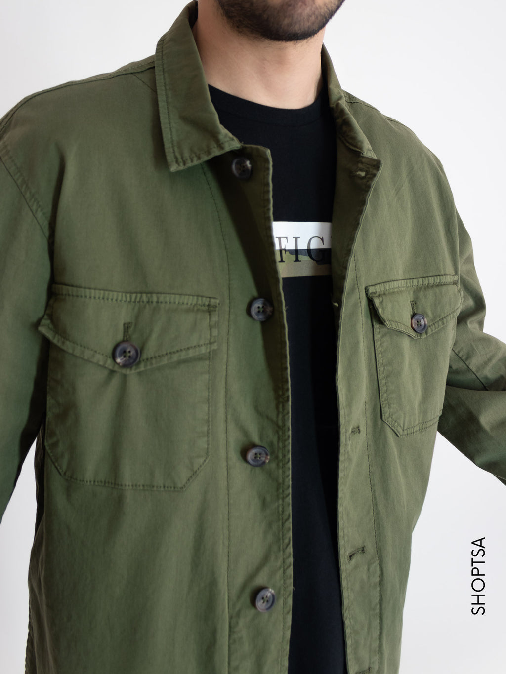 Oversized military shirt - TREZ