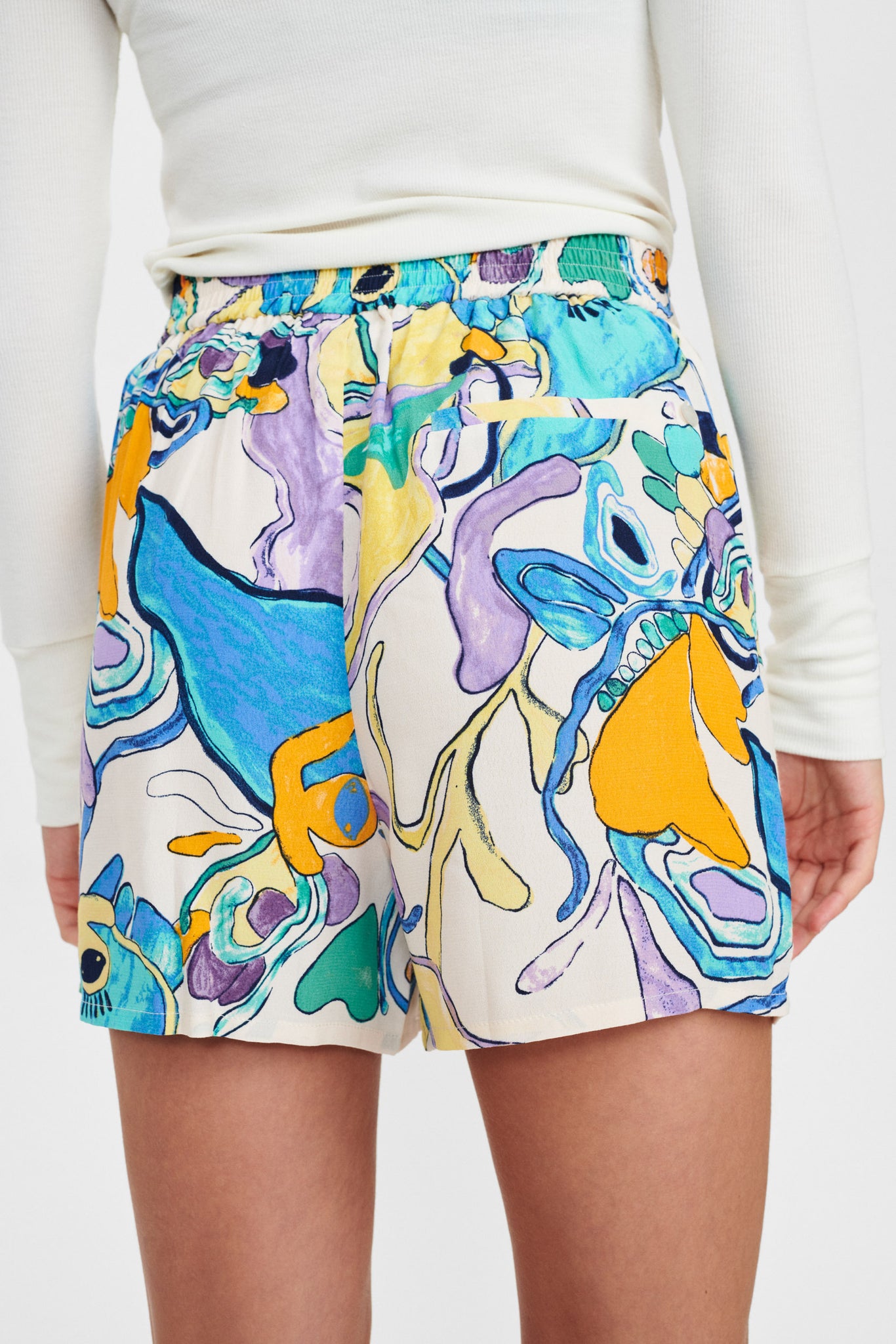 Shorts picasso in viscosa - Nümph