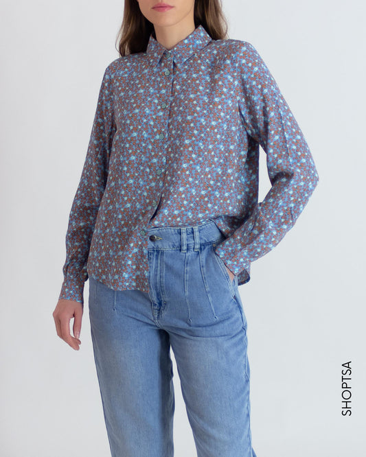 Camicia in morbida viscosa -  NÜMPH