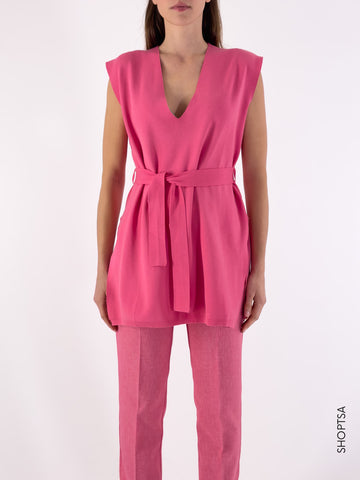 Knitted vest 22169y - ViCOLO