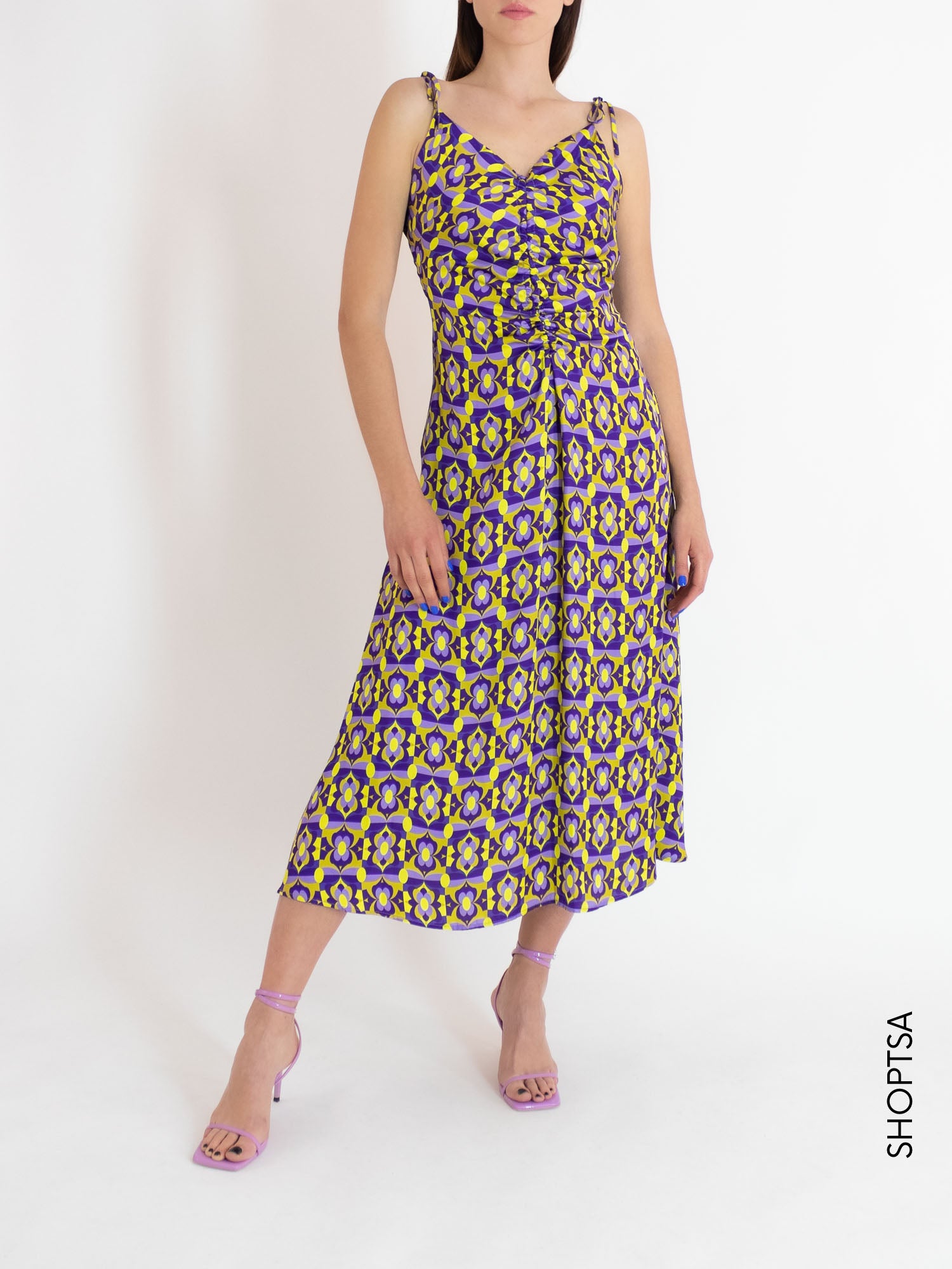 Long viscose dress Ty1006 - ViCOLO