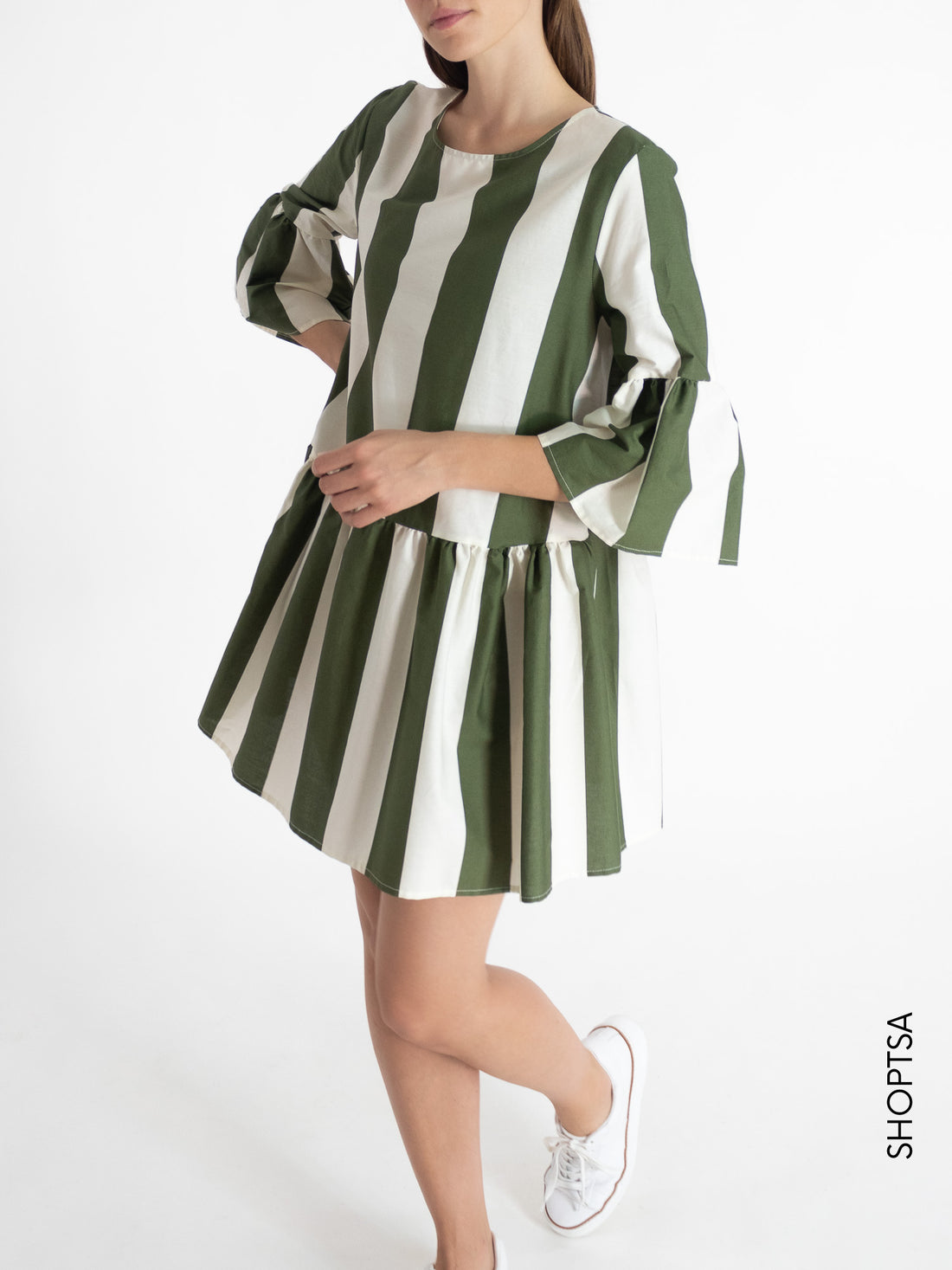 Striped dress TY1647 - ViCOLO